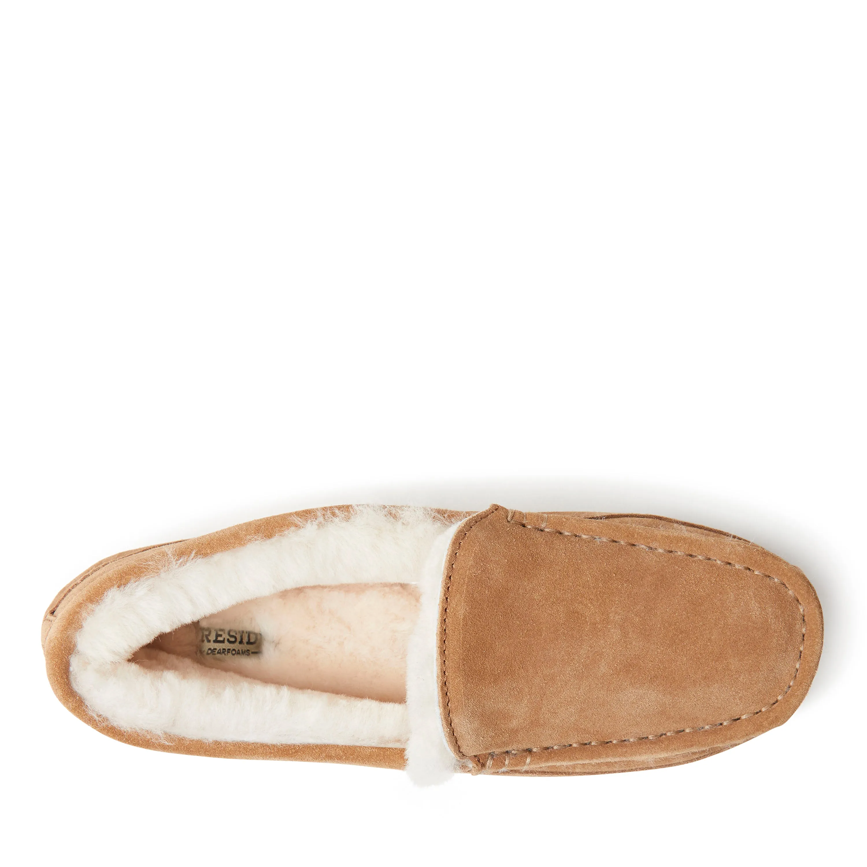 Fireside By Dearfoams Men's Melbourne Genuine Shearling Moccasin