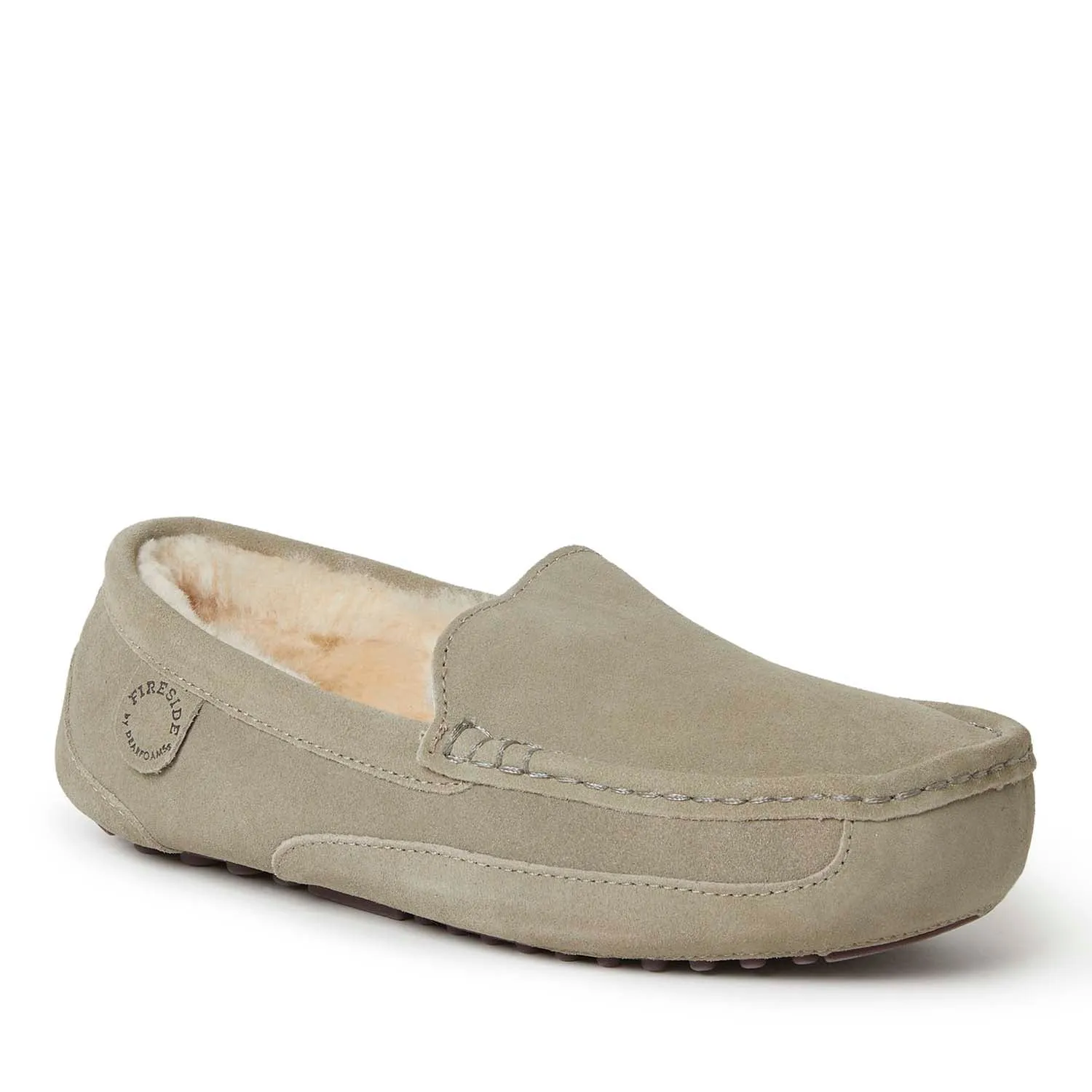 Fireside By Dearfoams Men's Melbourne Genuine Shearling Moccasin