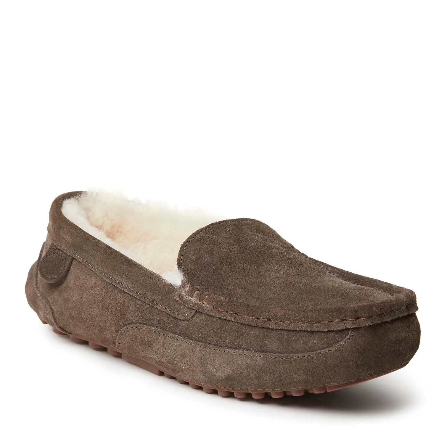 Fireside By Dearfoams Men's Melbourne Genuine Shearling Moccasin