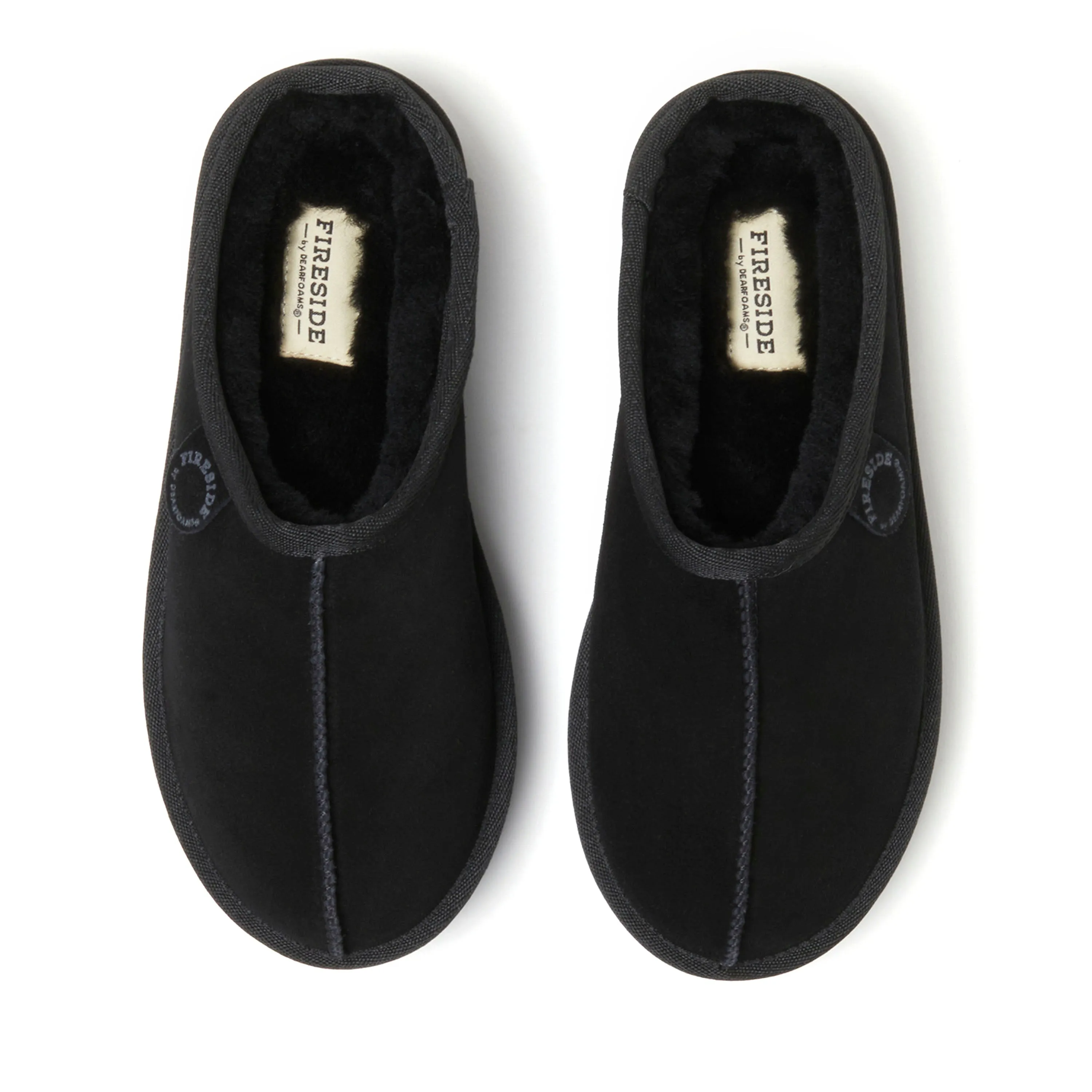 Fireside by Dearfoams Women's Queenstown Genuine Shearling Platform Clog