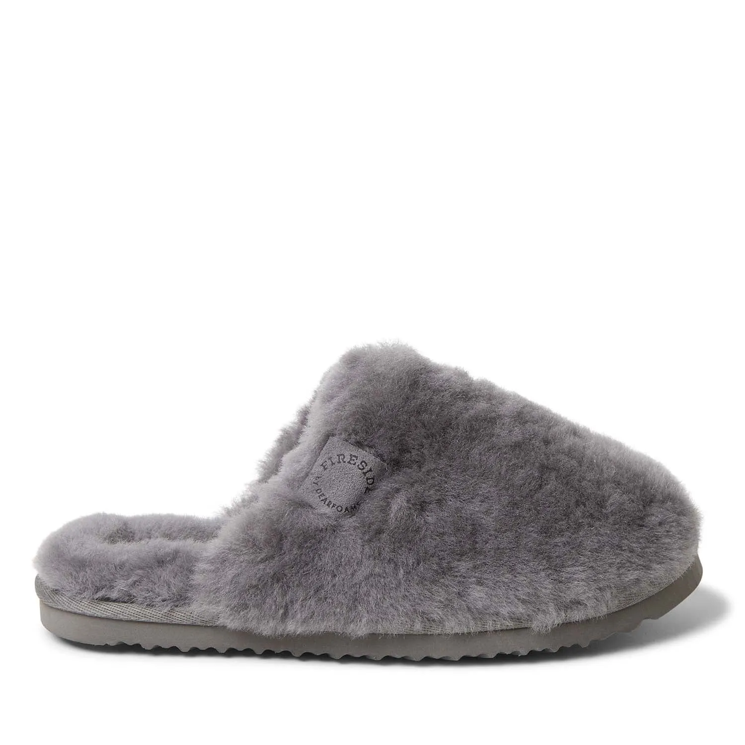 Fireside By Dearfoams Women's Shelly Beach Genuine Shearling Scuff Slippers