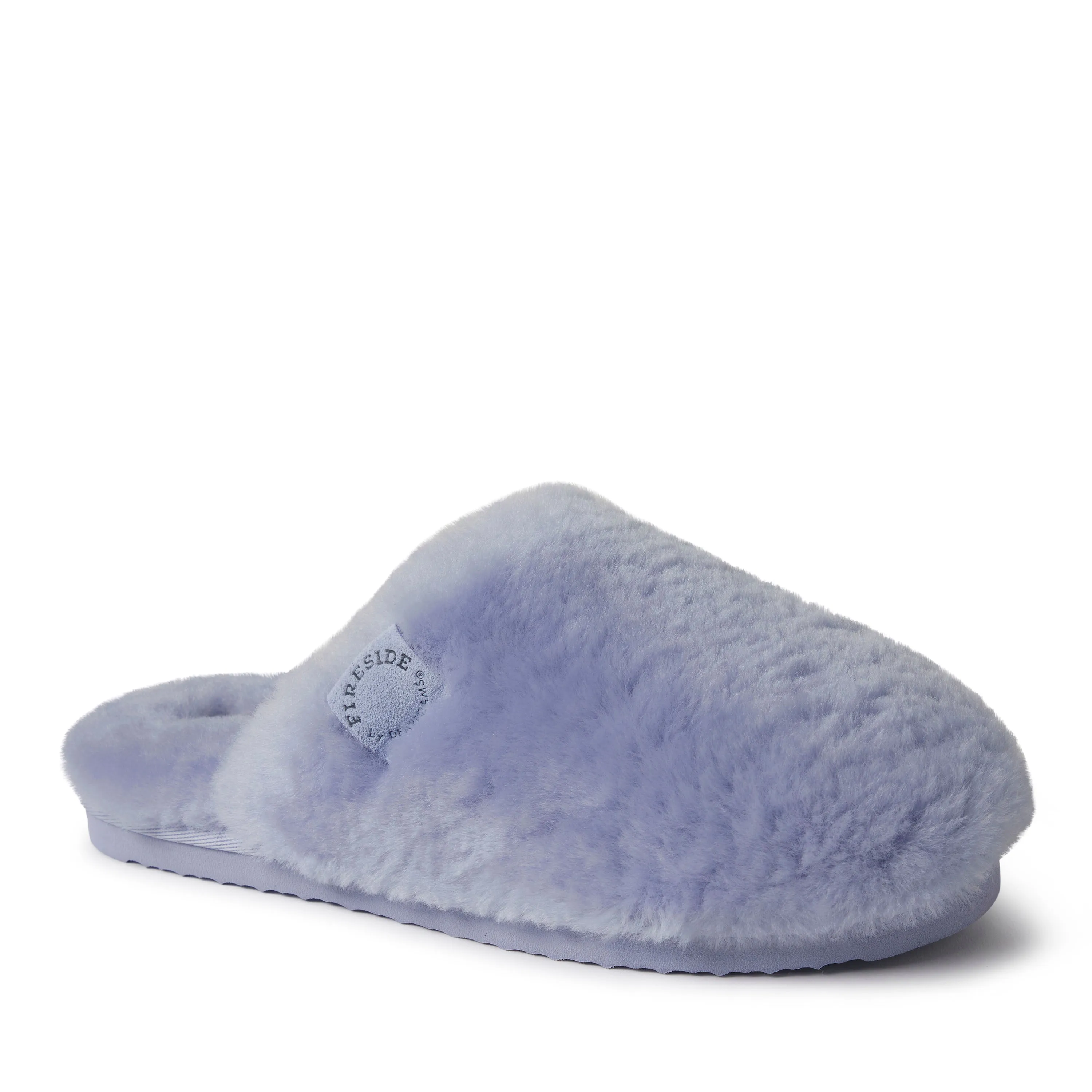 Fireside By Dearfoams Women's Shelly Beach Genuine Shearling Scuff Slippers
