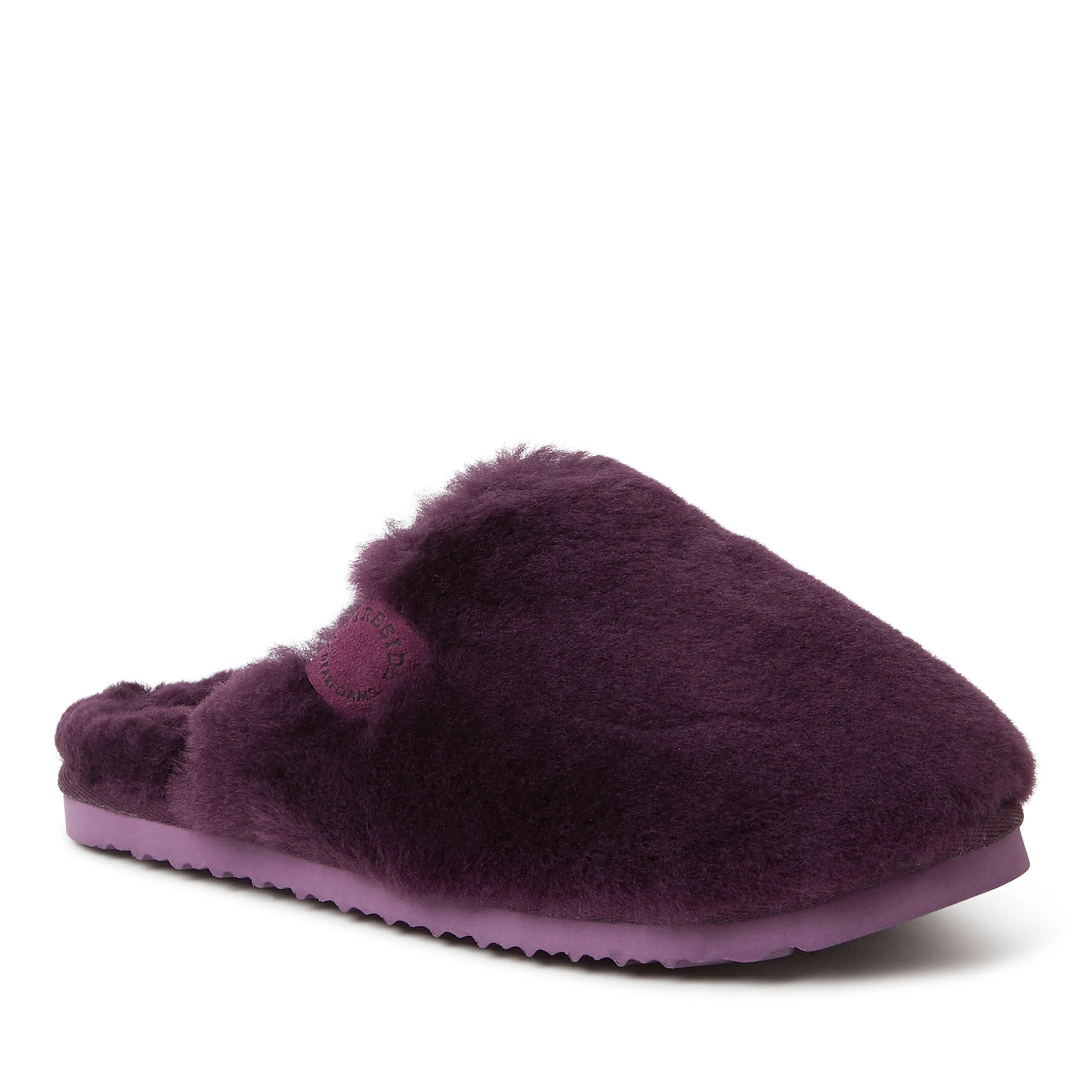 Fireside By Dearfoams Women's Shelly Beach Genuine Shearling Scuff Slippers