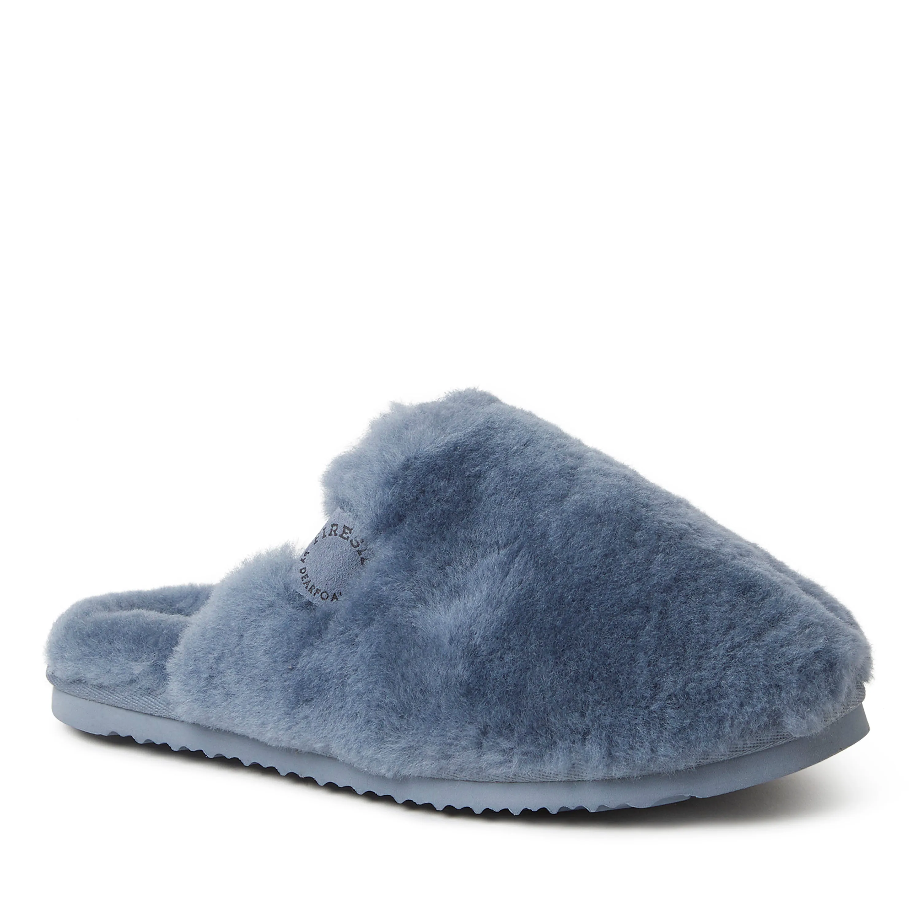 Fireside By Dearfoams Women's Shelly Beach Genuine Shearling Scuff Slippers