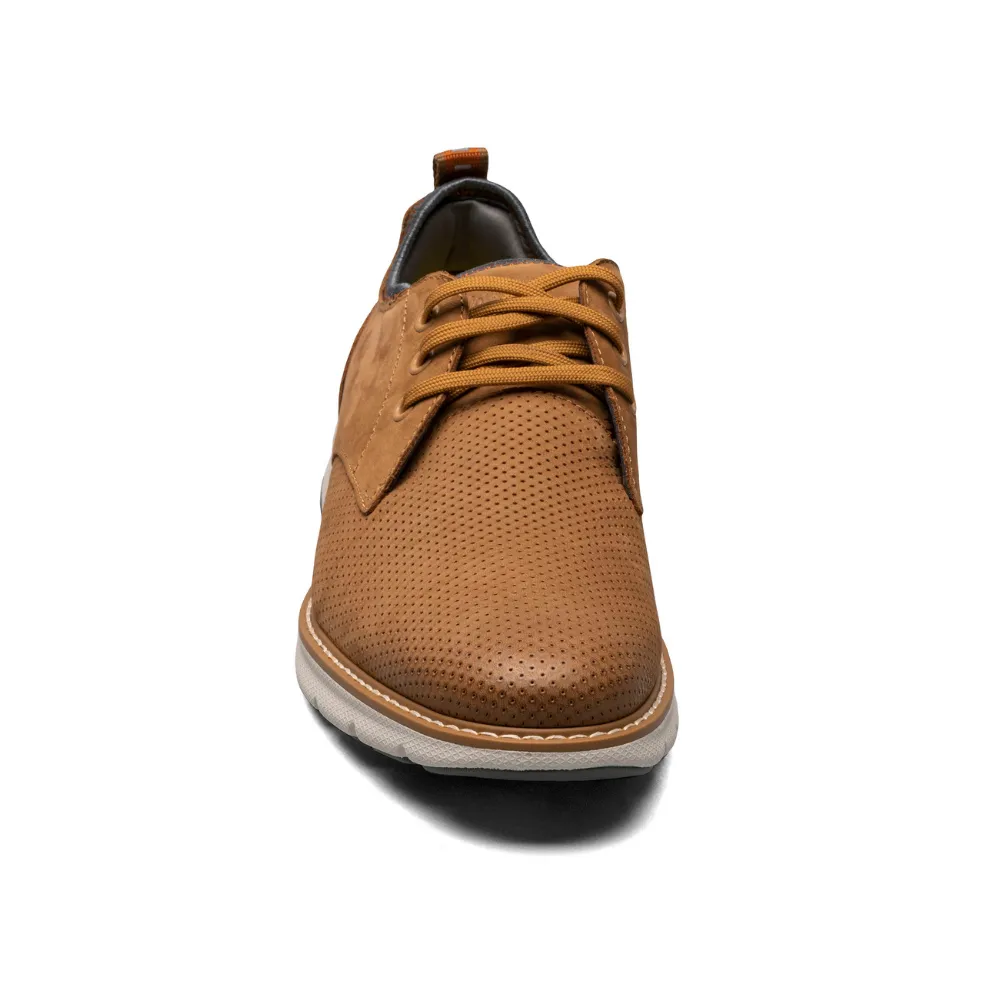 Florsheim Frenzi 14390-240 Oxford Men 7 Tan Nubuck Perforated Dress Shoes KHD908