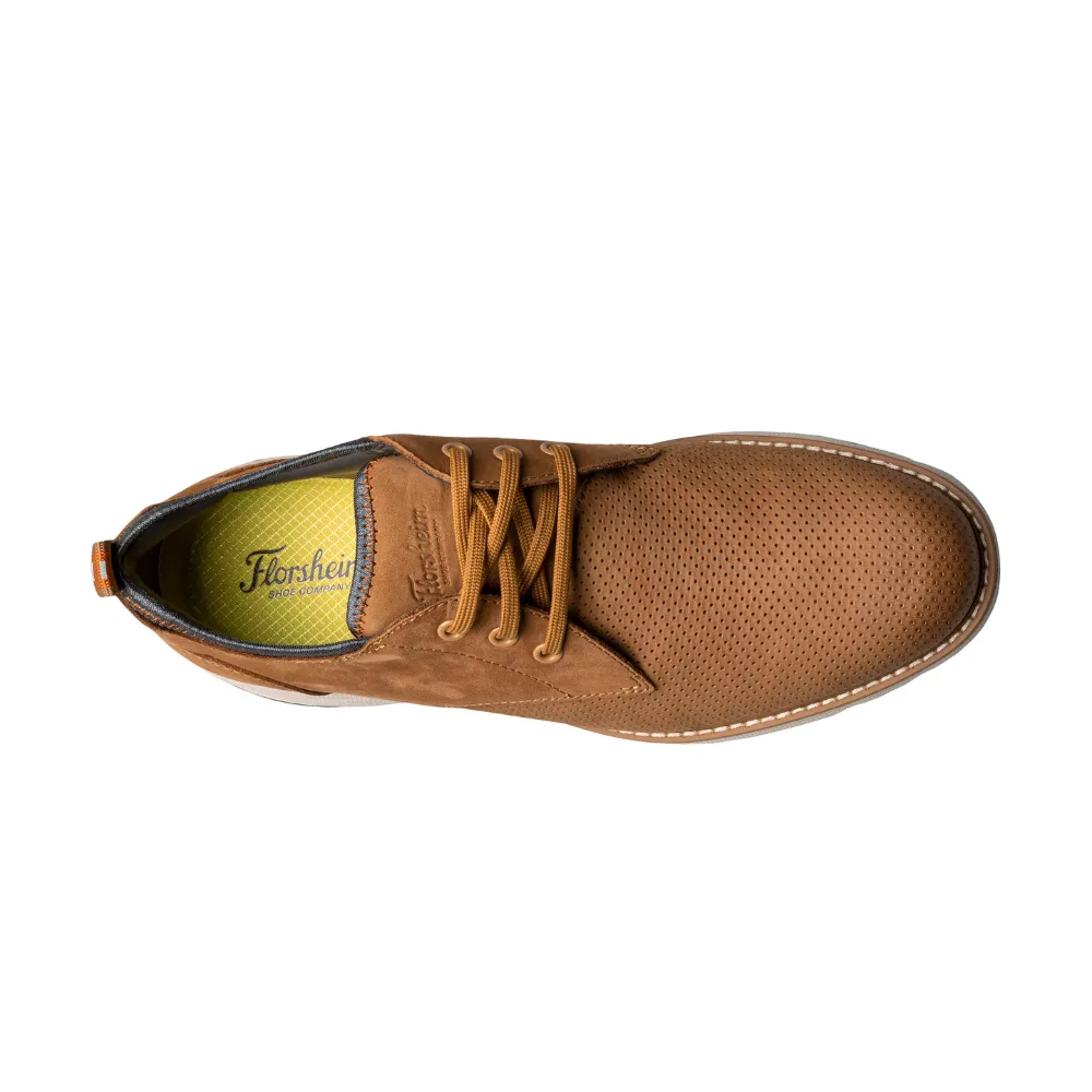Florsheim Frenzi 14390-240 Oxford Men 7 Tan Nubuck Perforated Dress Shoes KHD908