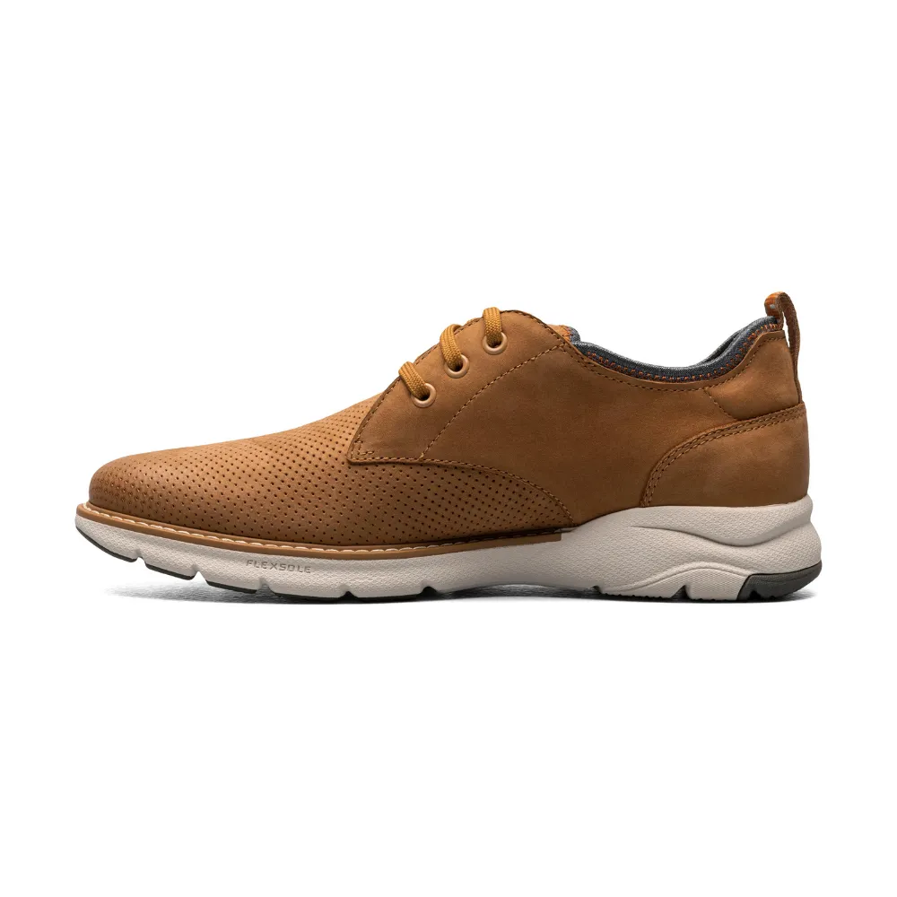 Florsheim Frenzi 14390-240 Oxford Men 7 Tan Nubuck Perforated Dress Shoes KHD908