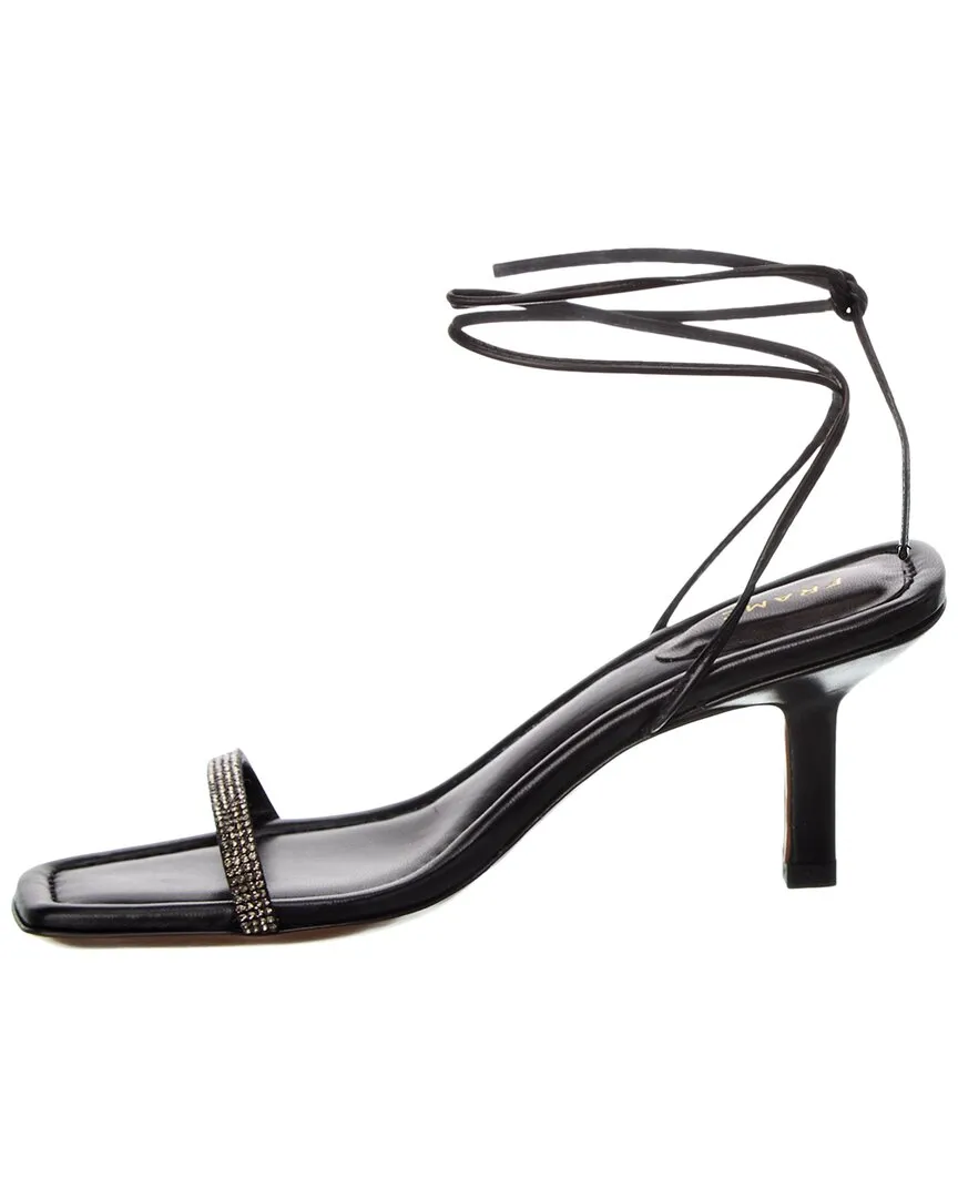 FRAME Denim Le Ozzie Lace-Up Leather Sandal