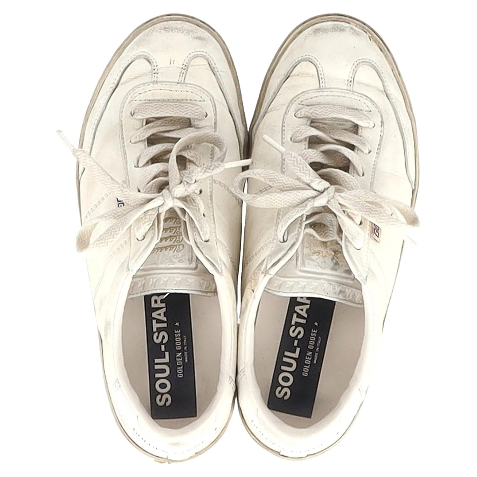 Golden Goose Soul Star Sneakers In Ivory Leather