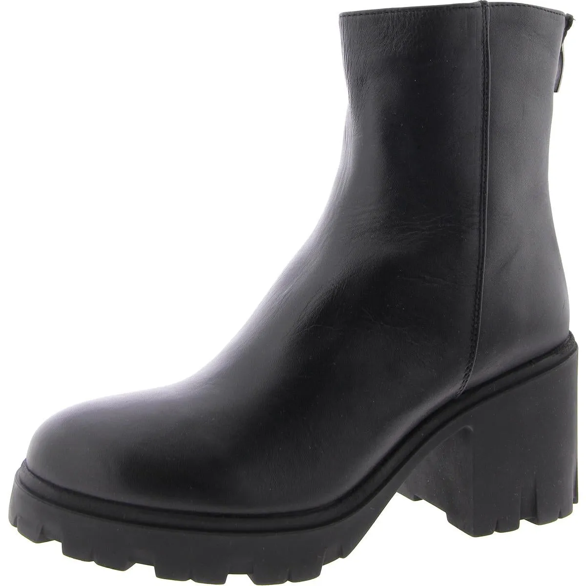 Goucho Womens Lug Sole Block Heel Chelsea Boots