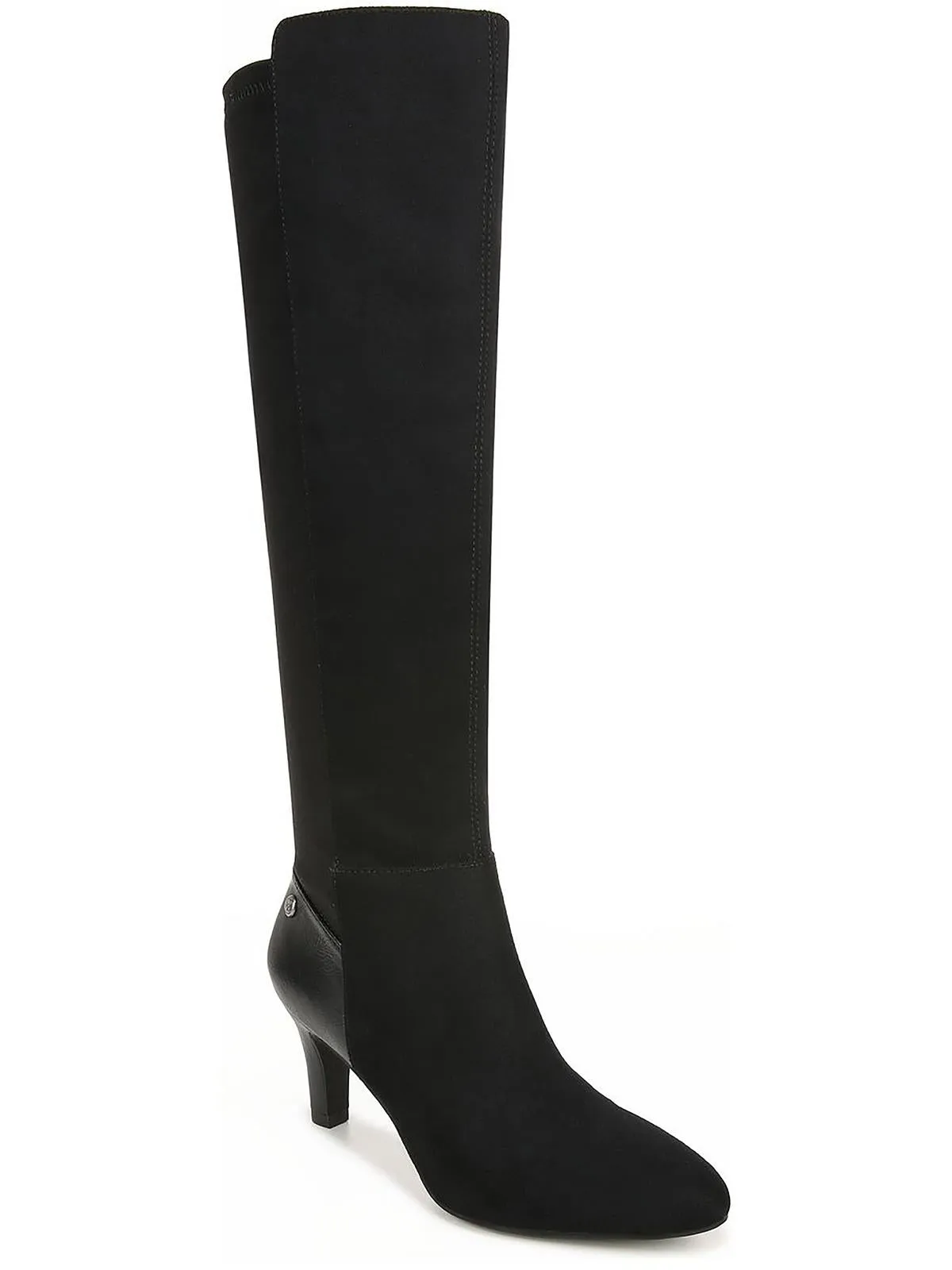 Gracie Womens Faux Suede Wide Calf Knee-High Boots