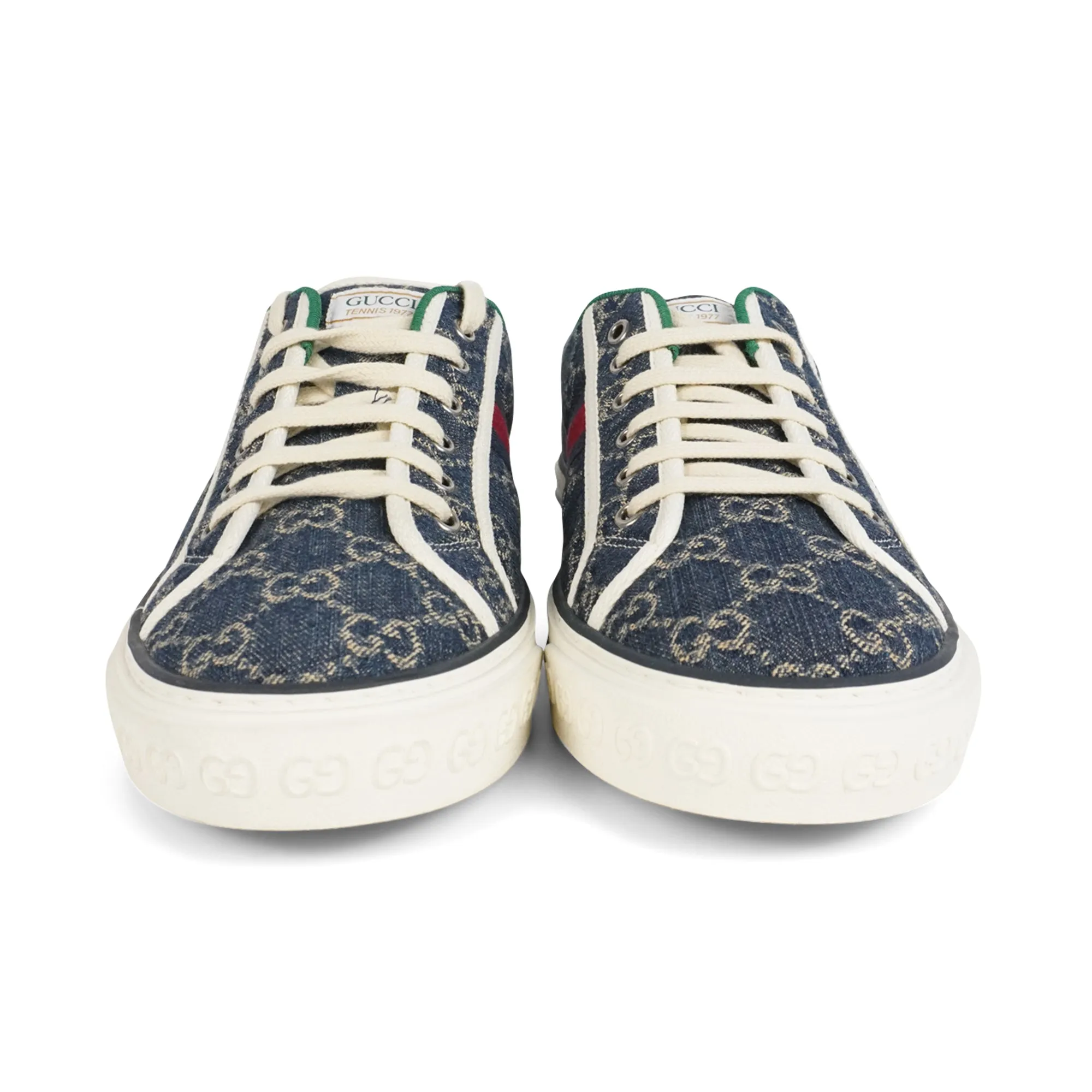 Gucci Denim Tennis Sneakers - Men's 11.5
