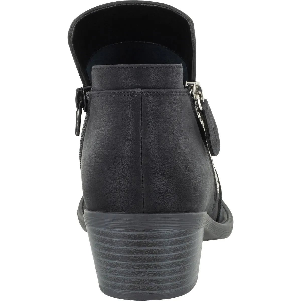 Gusto Womens Faux Suede Block Heel Ankle Boots
