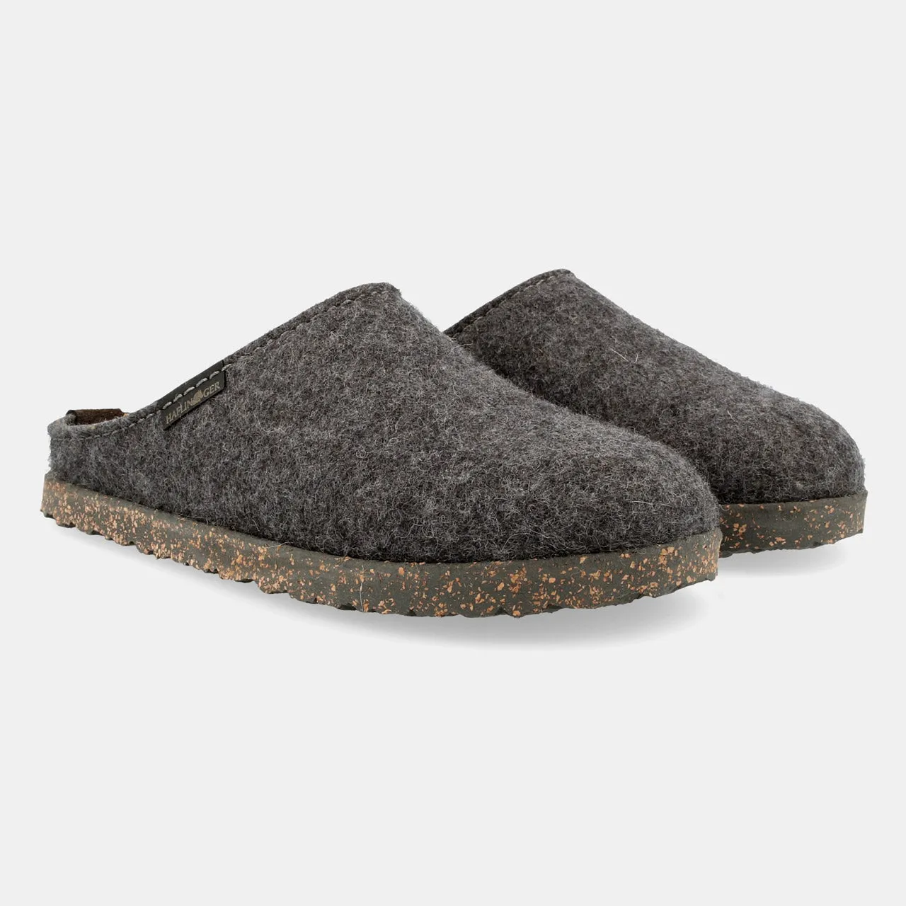 Haflinger Wool Felt Clogs - Manhattan - Anthracite (Adults 36-46) *Pre-order