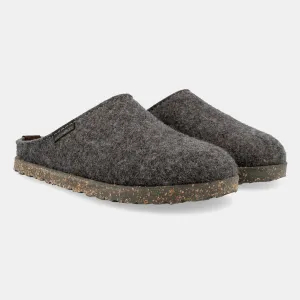 Haflinger Wool Felt Clogs - Manhattan - Anthracite (Adults 36-46) *Pre-order