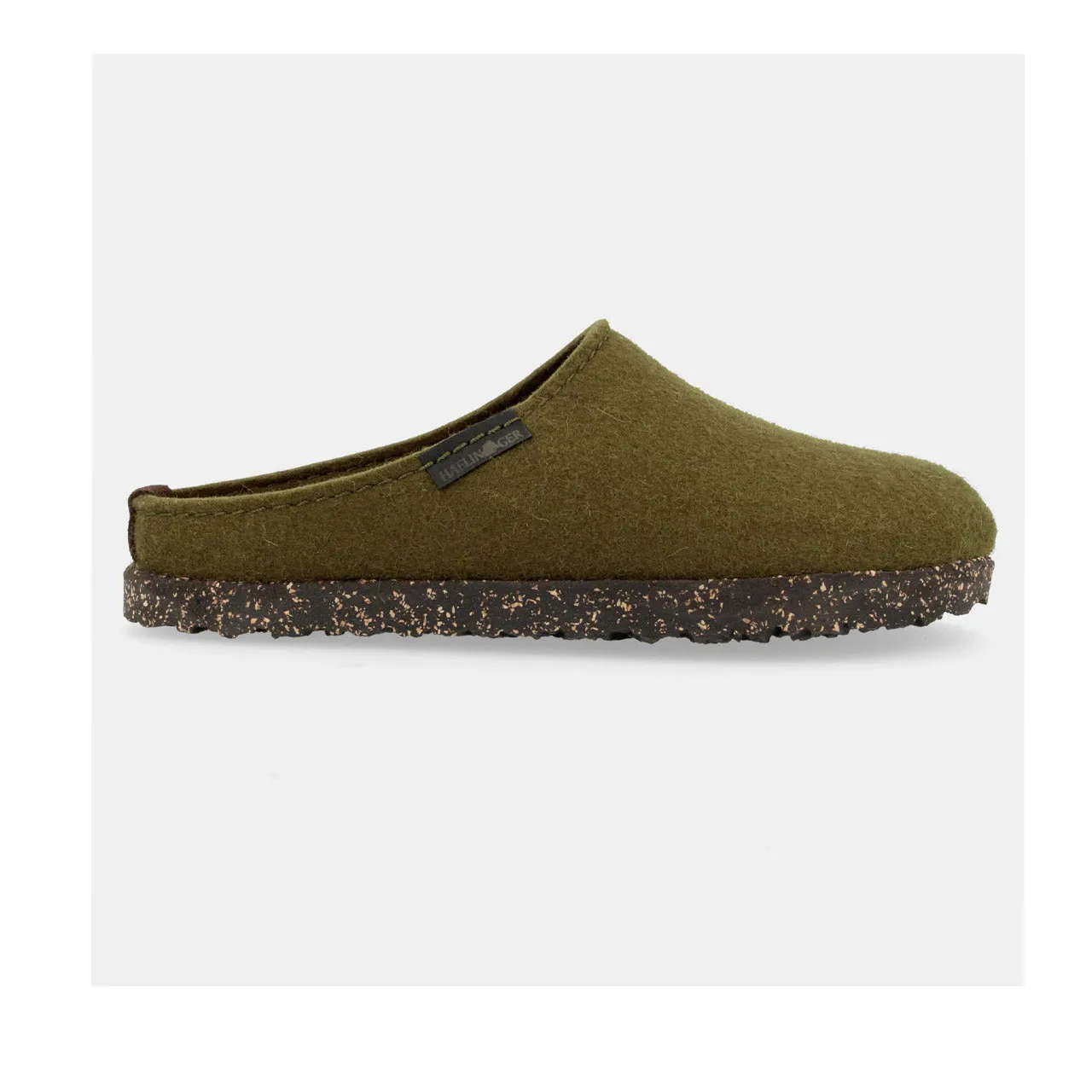 Haflinger Wool Felt Clogs - Manhattan - Olive (Adults 36-42) *Pre-order