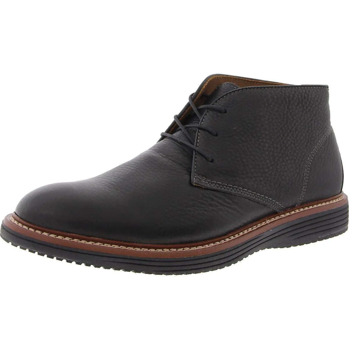 Hawkin Mens Lace-Up Leather Derby Shoes