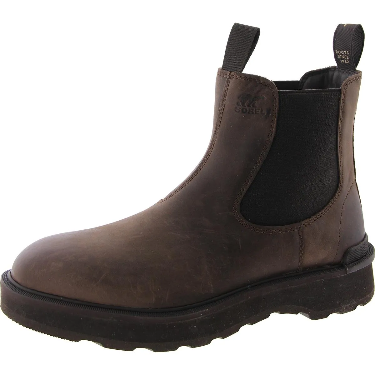 Hi-Line Womens Leather Waterproof Chelsea Boots