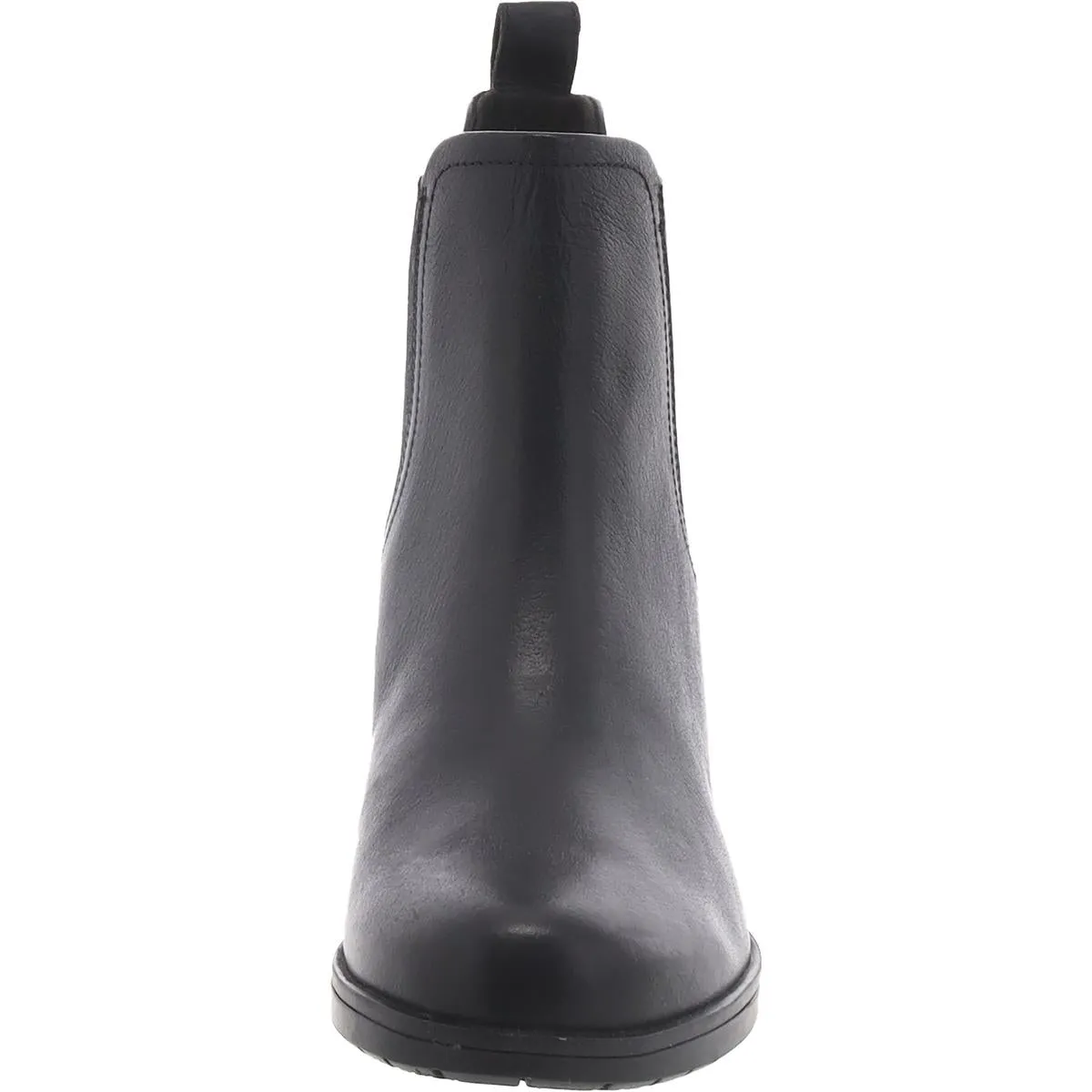 Hollis Sun Womens Leather Block Heel Ankle Boots