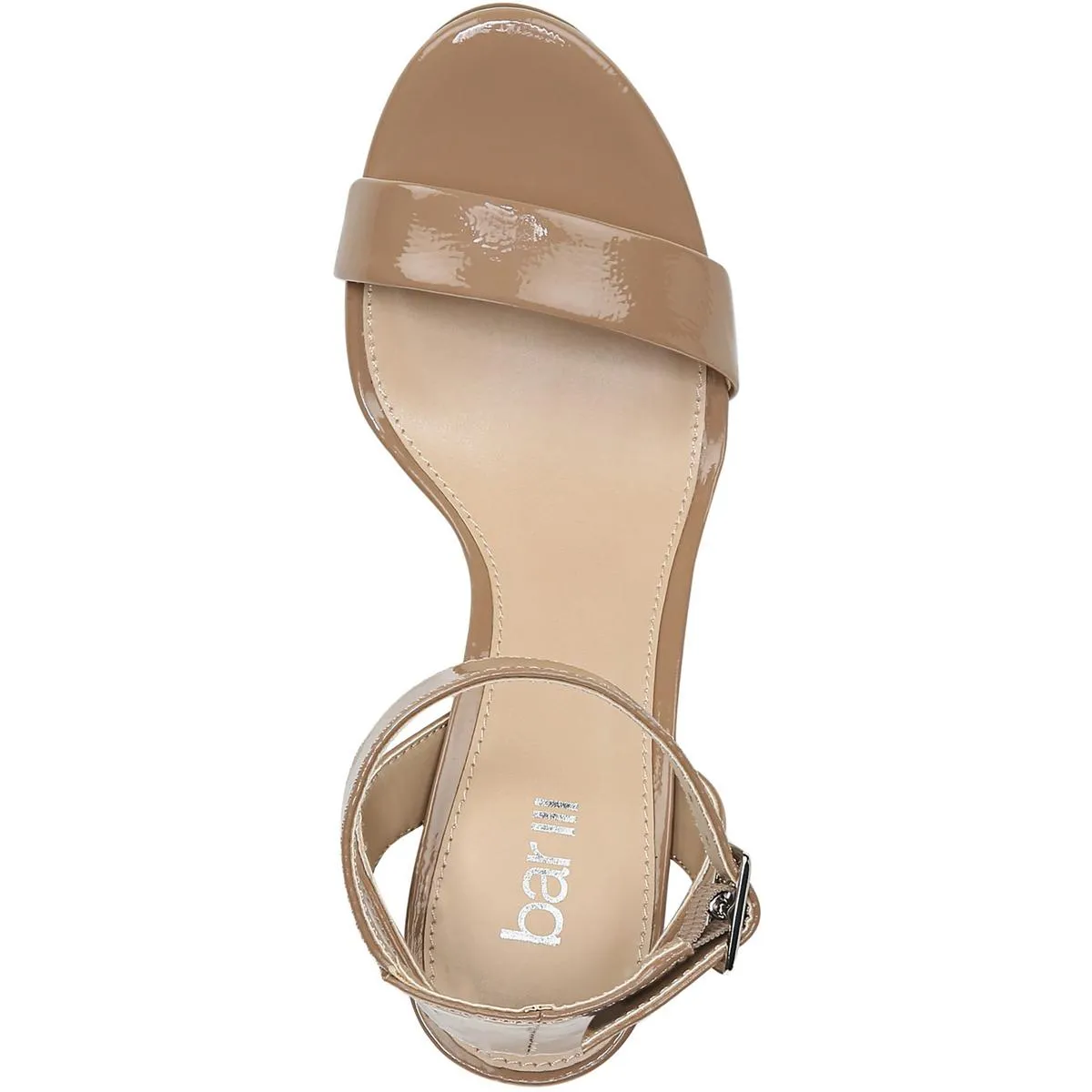 Ivy  Womens Patent Ankle Strap Platform Sandals