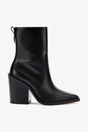 James Boot In Black Leather