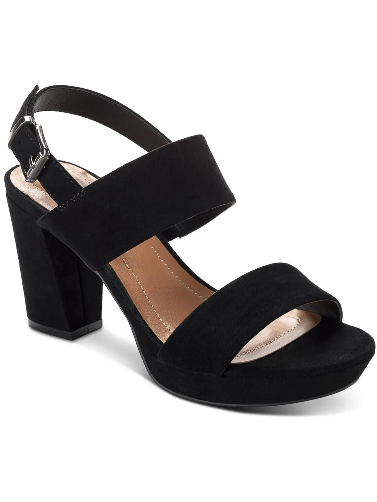 Jazminn Womens Faux Suede Ankle Strap Slingback Sandals