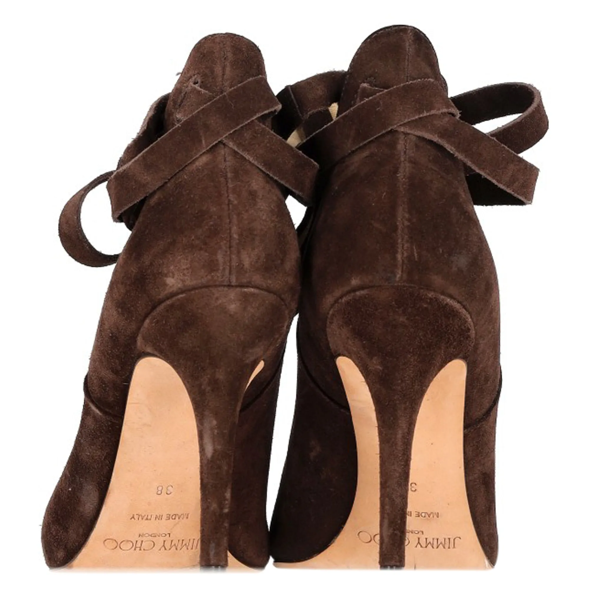 Jimmy Choo Marina Ankle Boots in Brown Suede