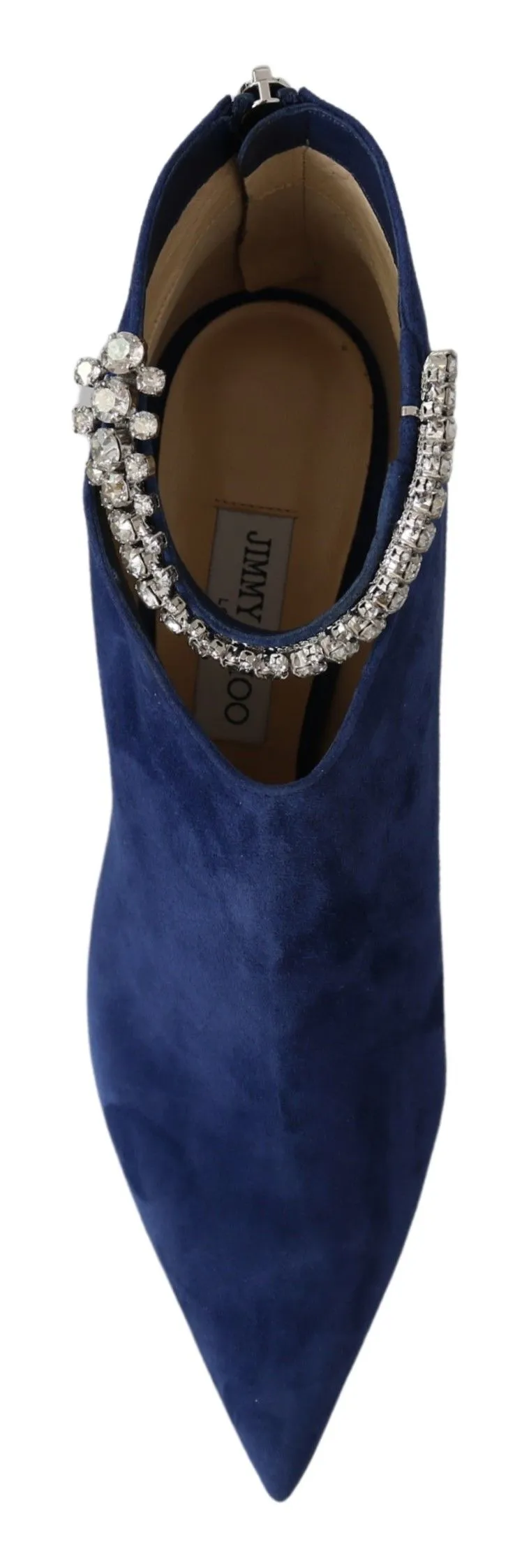 Jimmy Choo Pop  Crystal-Strap Heeled Women's Boots