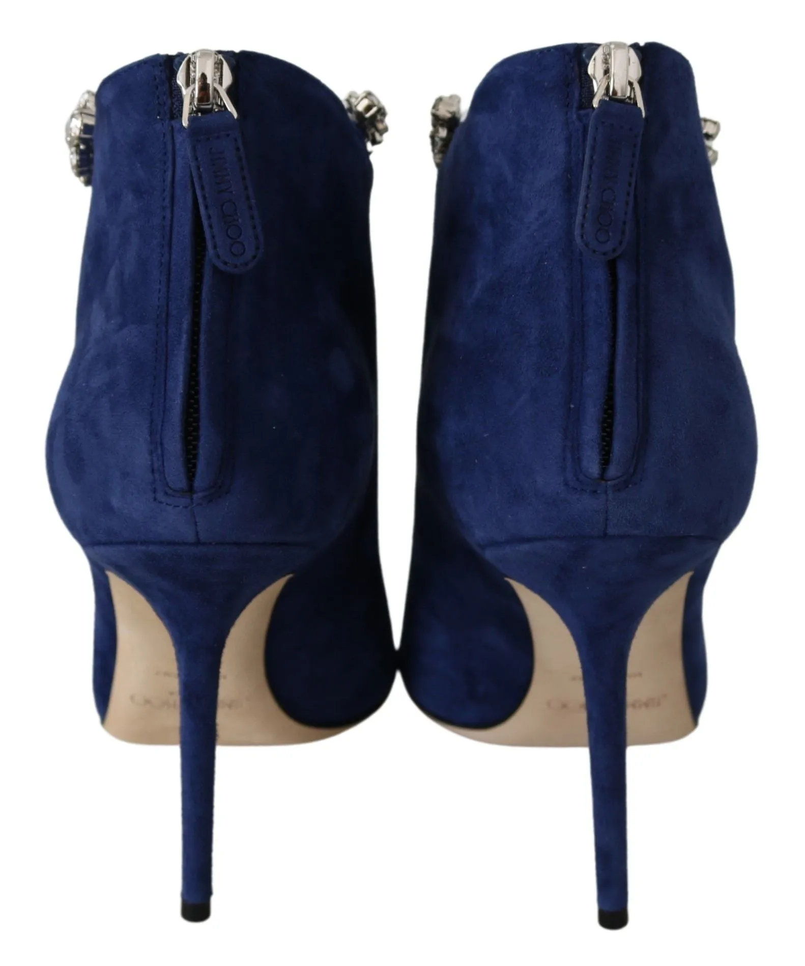 Jimmy Choo Pop  Crystal-Strap Heeled Women's Boots