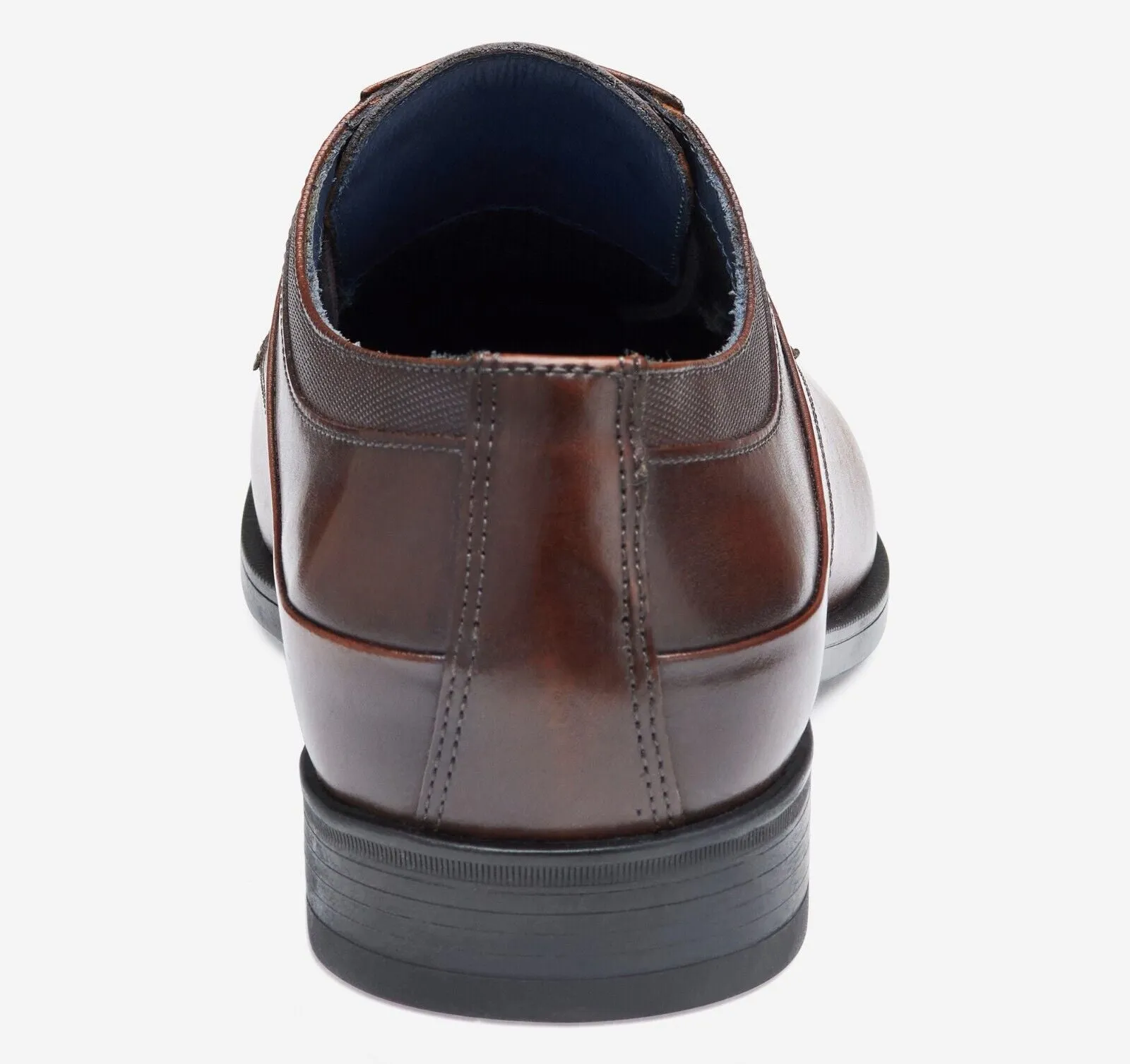 Johnston & Murphy Gibbons 15-8665 Men 9 Brown Leather Cap Toe Dress Shoes KHD216