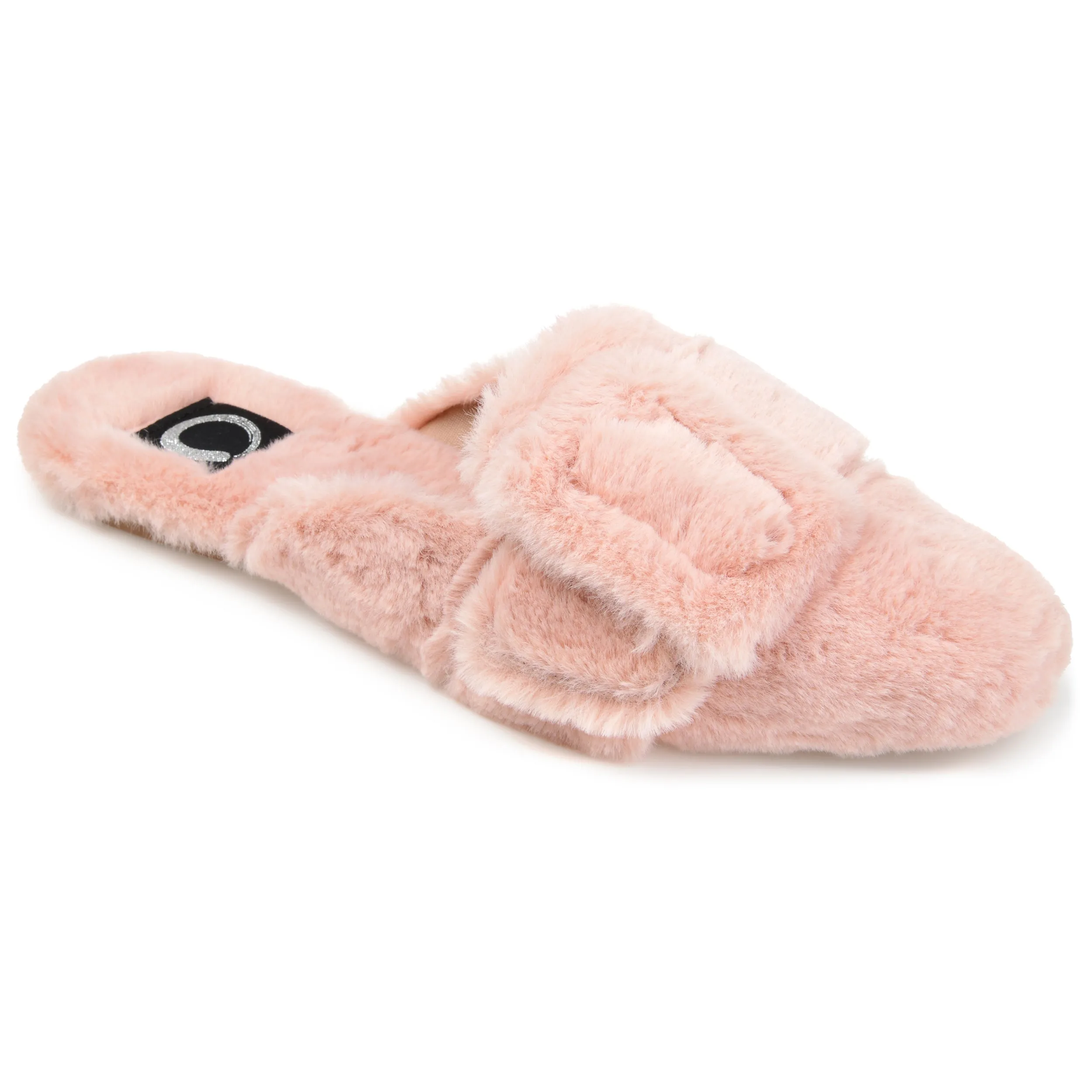 Journee Collection Women's Faux Fur Eara Slipper