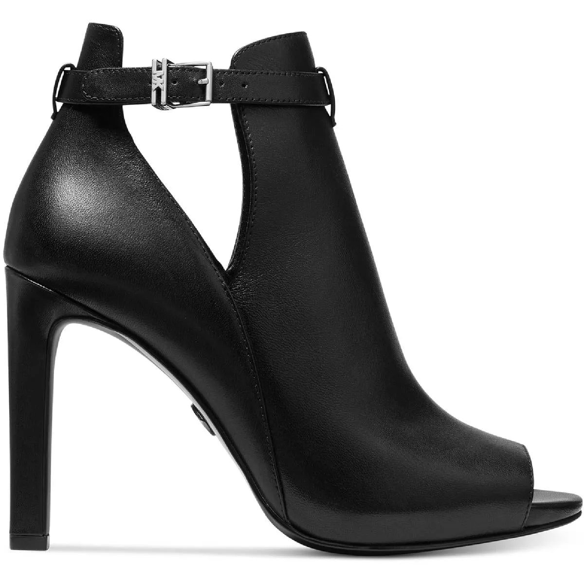 Lawson Open Toe Womens Leather Ankle Strap Heel Sandals