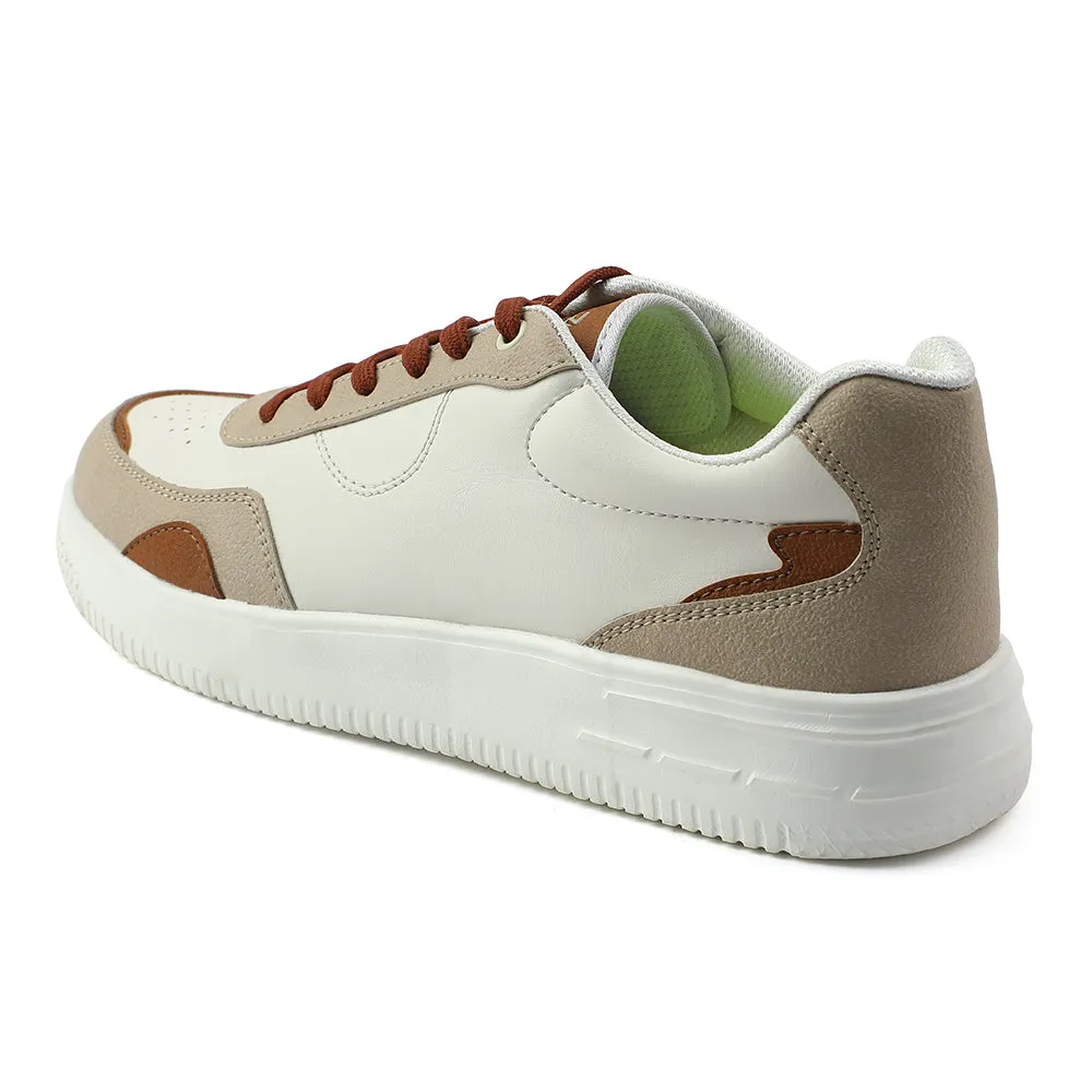 Leap7x Brown Casual Lacing Sneakers For Men AMAZER-3E By Liberty