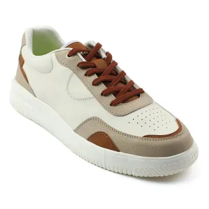 Leap7x Brown Casual Lacing Sneakers For Men AMAZER-3E By Liberty