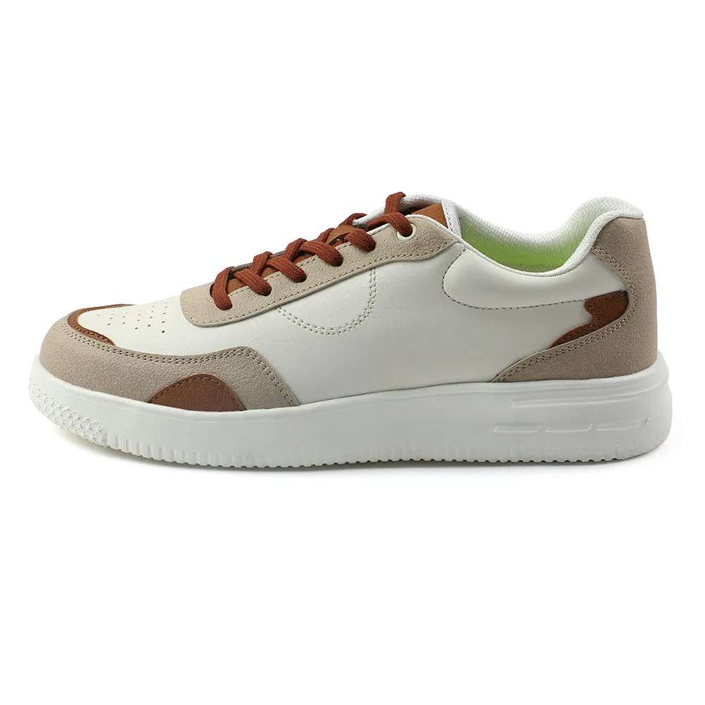 Leap7x Brown Casual Lacing Sneakers For Men AMAZER-3E By Liberty