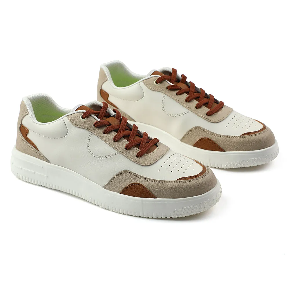 Leap7x Brown Casual Lacing Sneakers For Men AMAZER-3E By Liberty