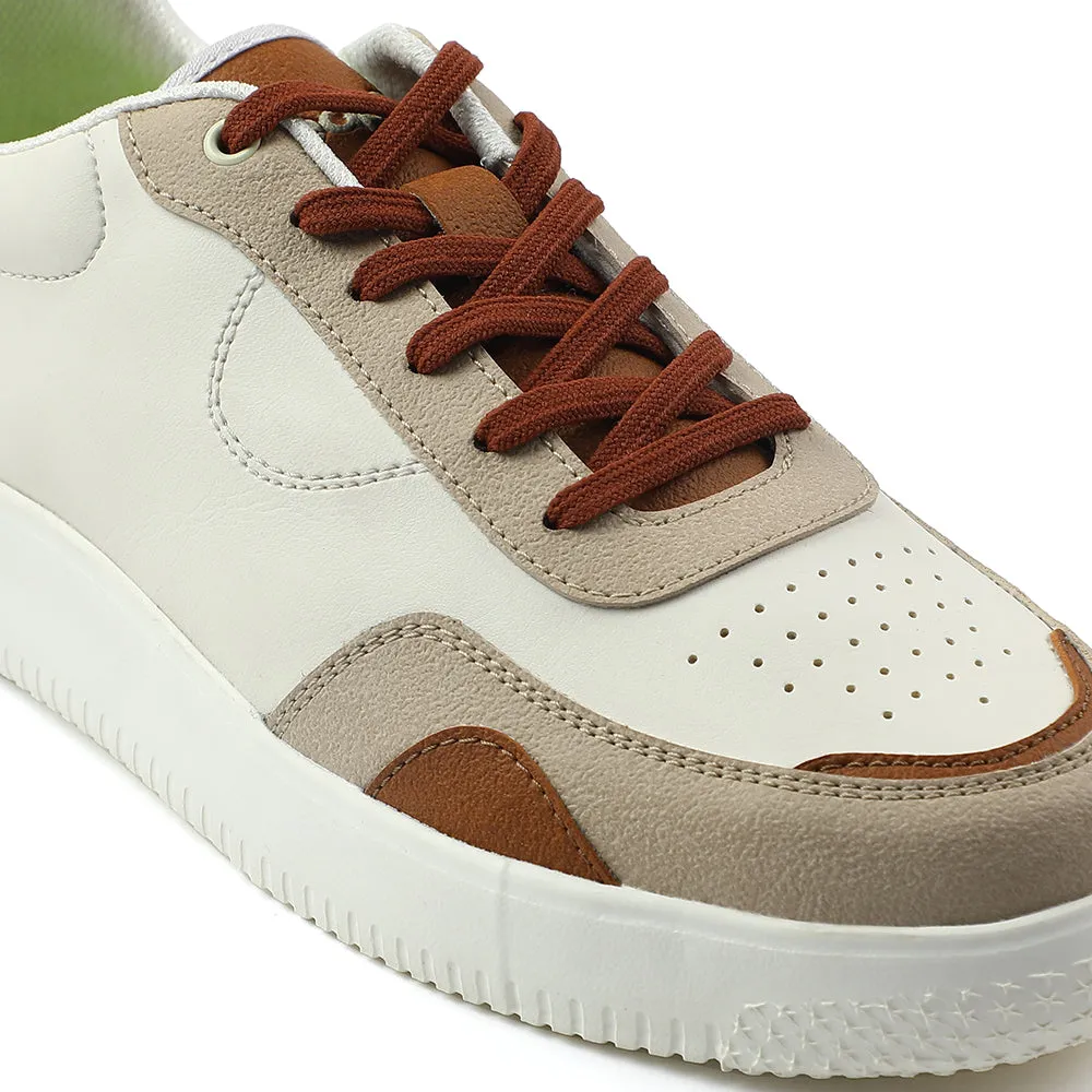 Leap7x Brown Casual Lacing Sneakers For Men AMAZER-3E By Liberty