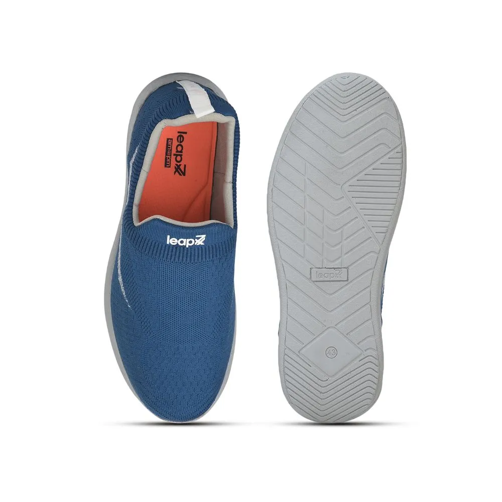 Leap7x Casual S. Blue Non Lacing Shoes For Men RORY-10 By Liberty