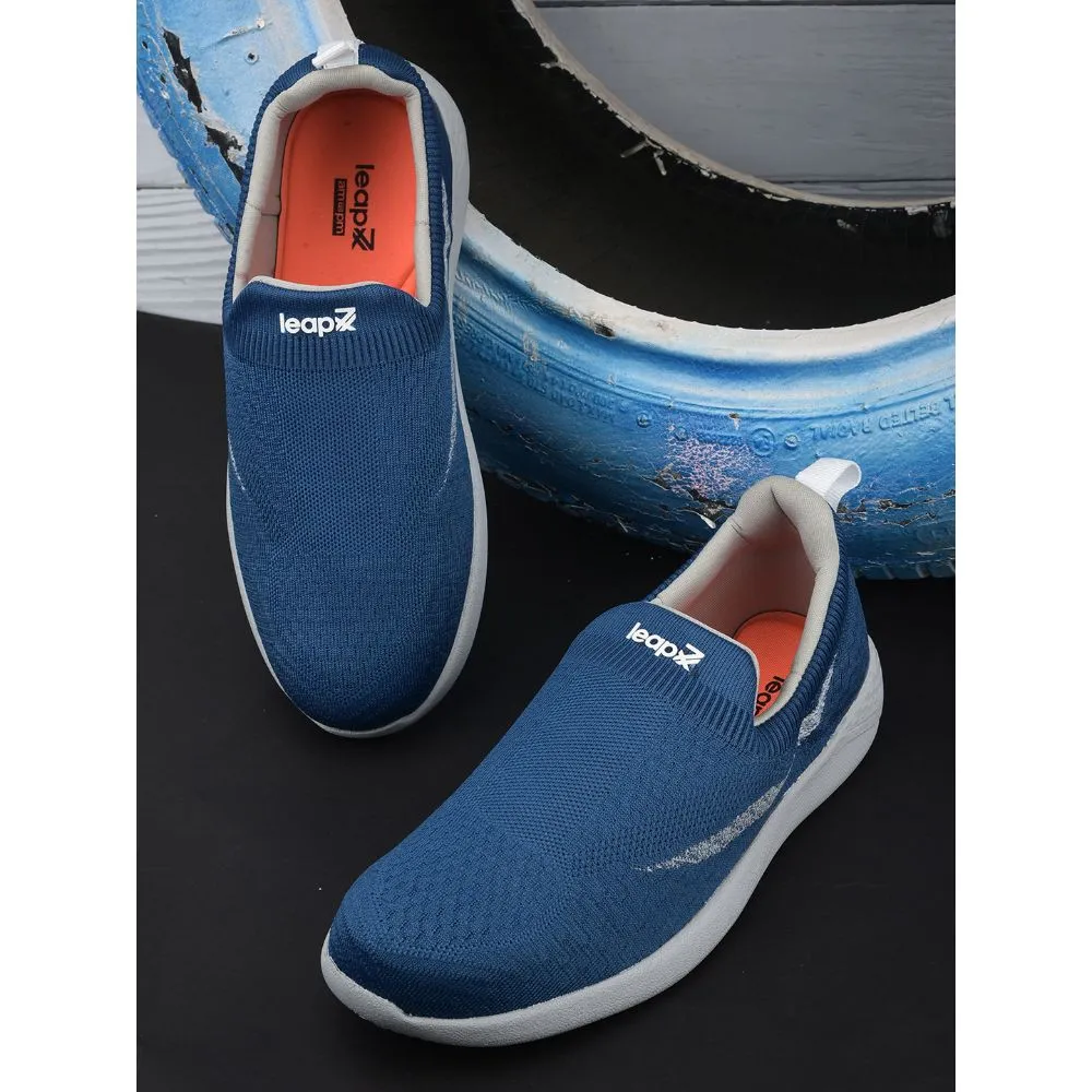 Leap7x Casual S. Blue Non Lacing Shoes For Men RORY-10 By Liberty