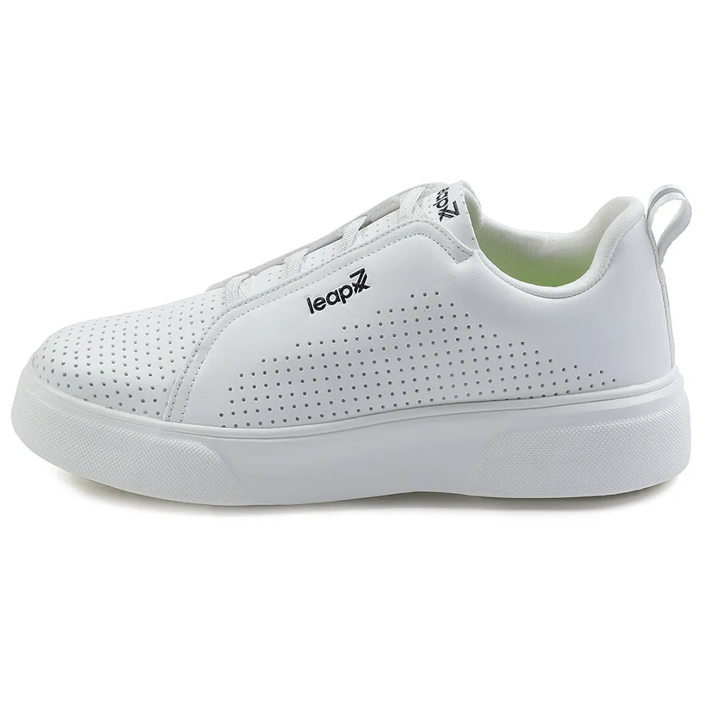 Leap7x Lacing White Casual Sneakers For Men CROATIA-2E By Liberty