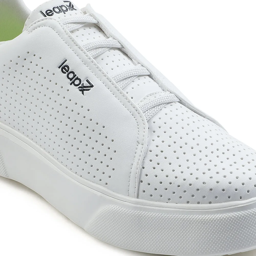 Leap7x Lacing White Casual Sneakers For Men CROATIA-2E By Liberty