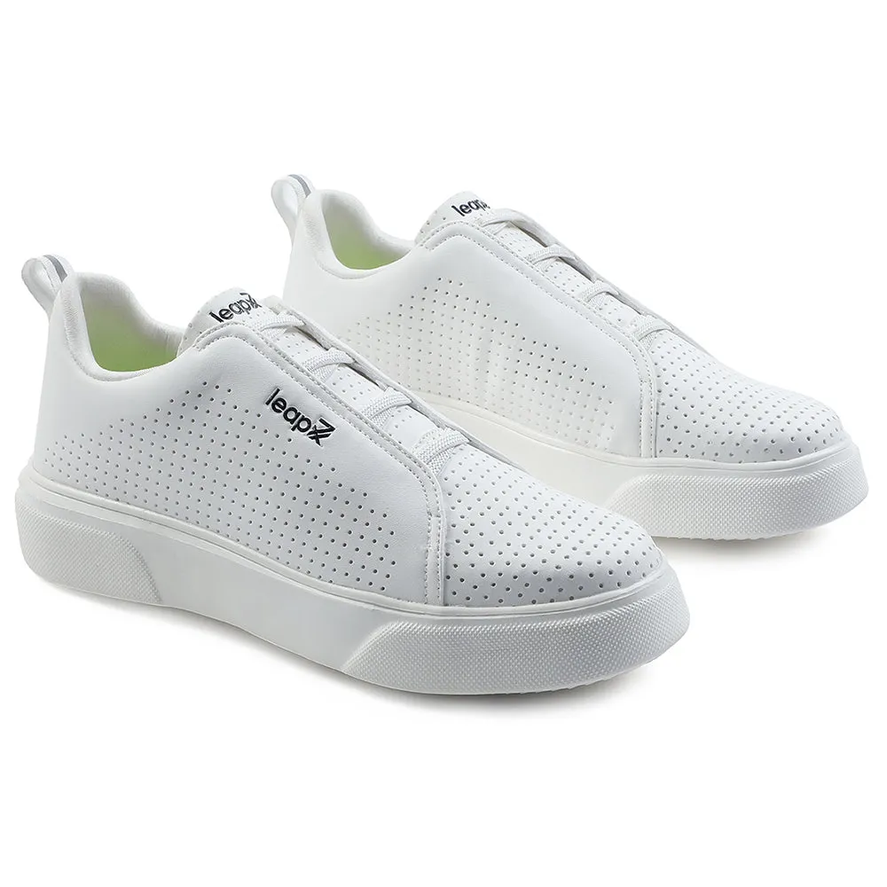 Leap7x Lacing White Casual Sneakers For Men CROATIA-2E By Liberty