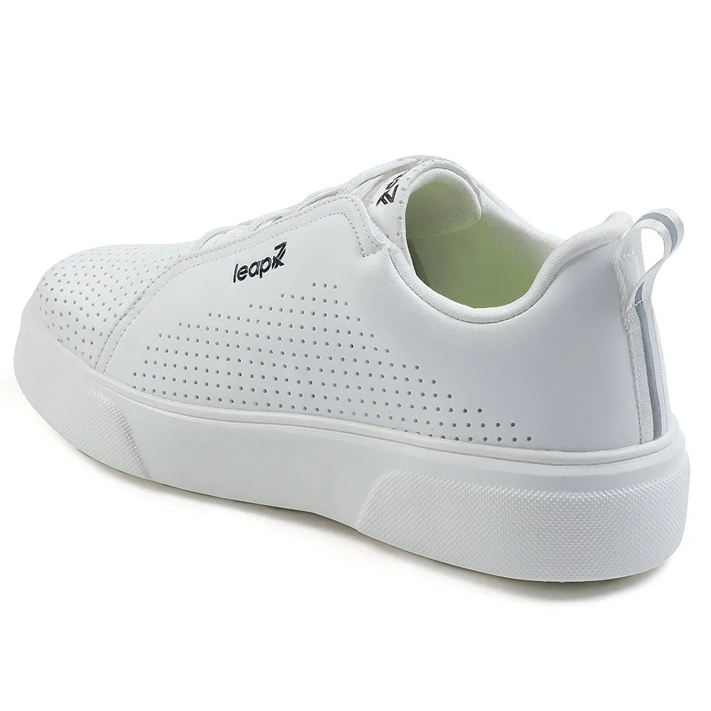 Leap7x Lacing White Casual Sneakers For Men CROATIA-2E By Liberty