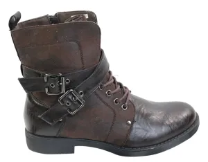 Leather Ankle Boots With Buckle