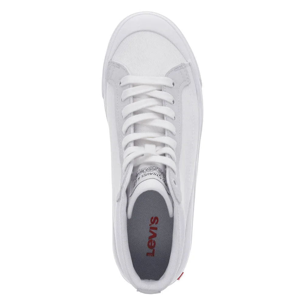 Levi's Mens LS1 Canvas and Suede Hightop Casual Sneaker Shoe