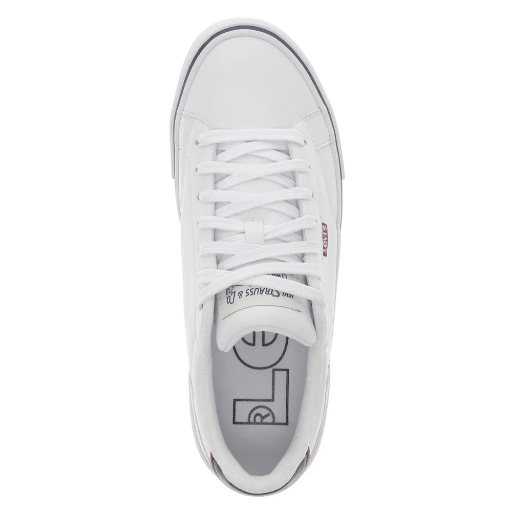 Levi's Mens Vince Synthetic Leather Casual Lace Up Sneaker Shoe