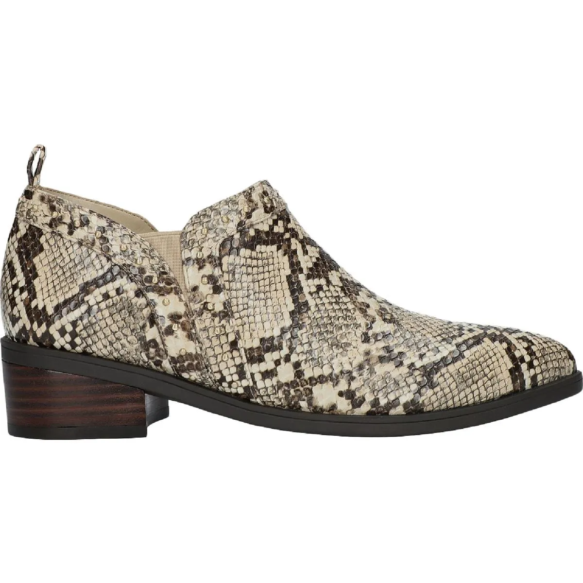Lorraine Womens Faux Leather Ankle Shooties
