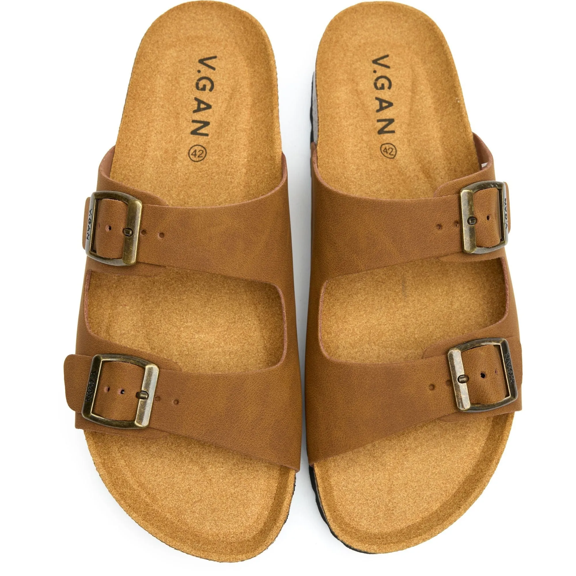 Mango Men's Vegan Footbed Sandals | Tan