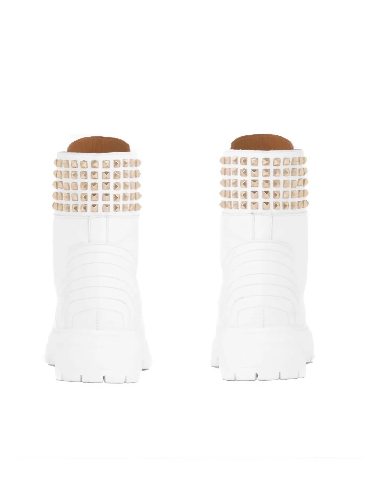 Mary Leather Boot In White