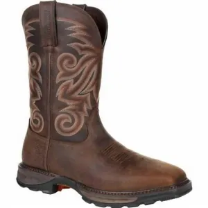 Maverick Xp Steel Toe Waterproof Western Work Boot In Burly Brown